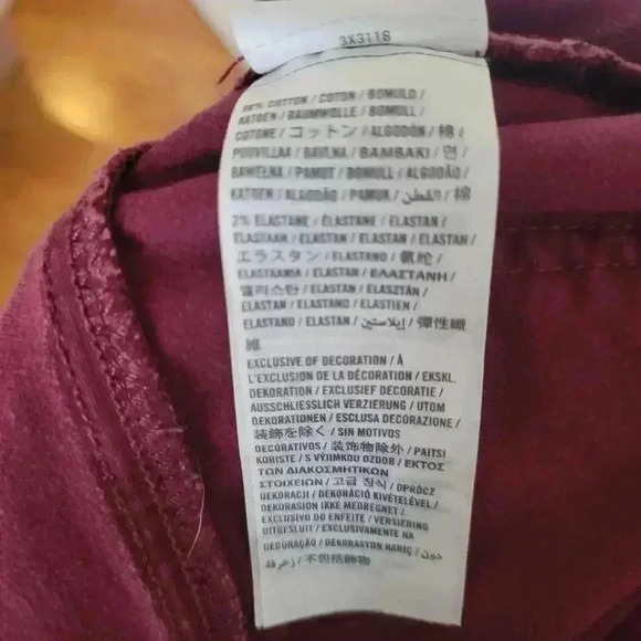 Hollister 7 Burgundy Suede Faux Leather Skinny Jeans - Picture 4 of 4